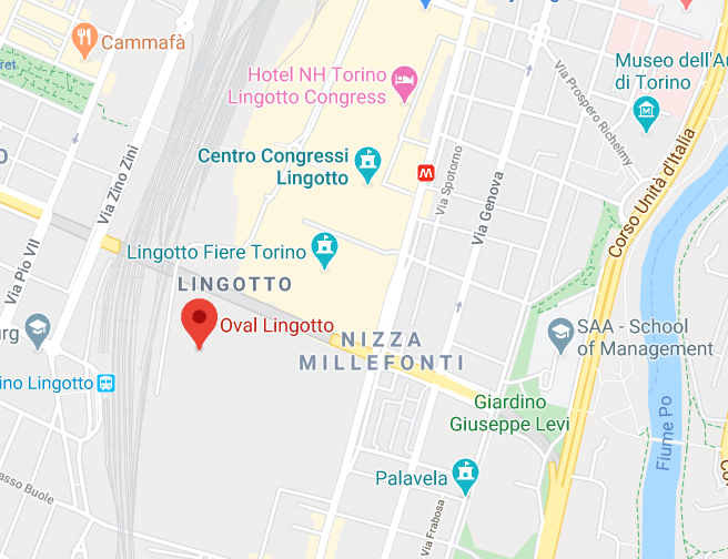 Mappa Oval Lingotto Fiere - Torino