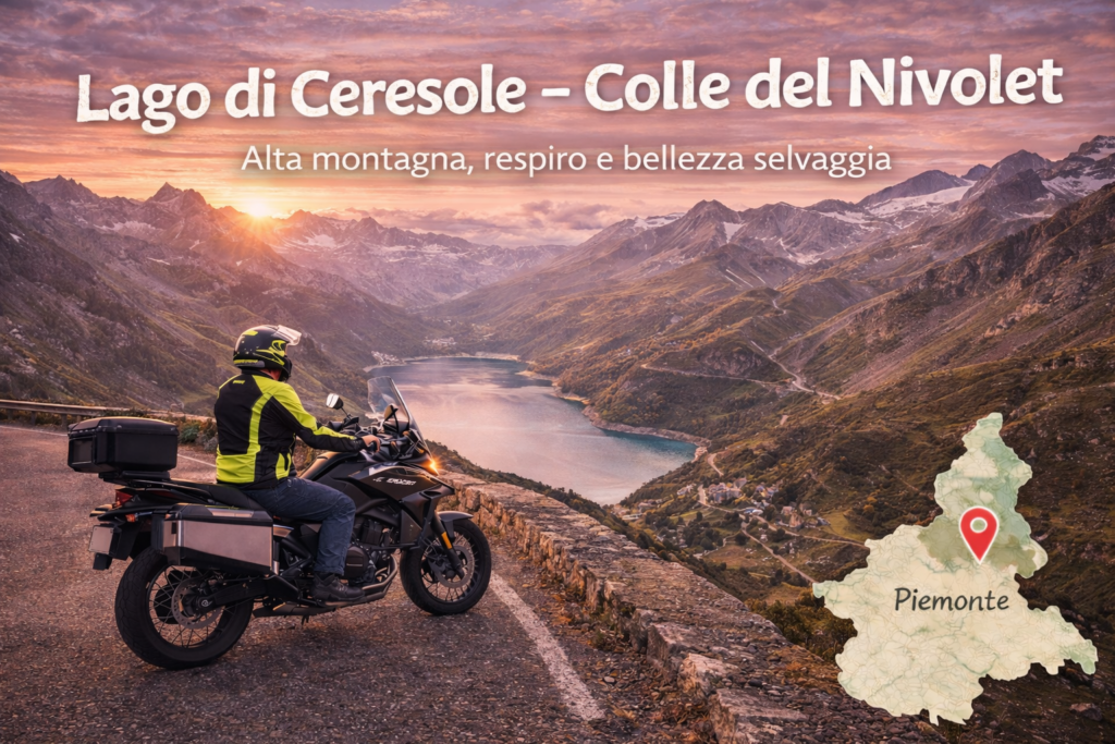 carlo granisso giro in moto lago di ceresole colle del nivolet roadmap piemonte