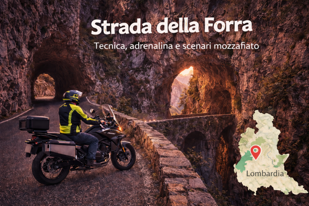 carlo granisso giro in moto strada della forra roadmap lombardia