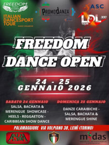 Freedom Dance Open - Programma completo danze caraibiche Latin Dance League a Leinì