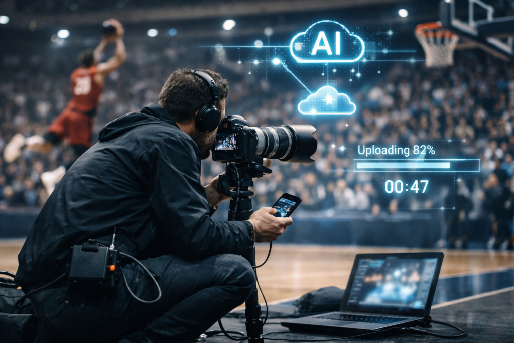 Fotografia sportiva in tempo reale: il workflow di invio in tempo reale supportato da AI per ridurre ridondanza ed errori aumentando la deliverability